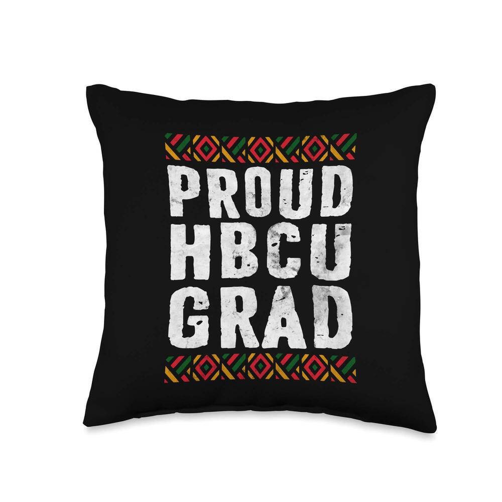 4908 Proud HBCU Grad Shirt Historical Black College Alumni Throw Pillow